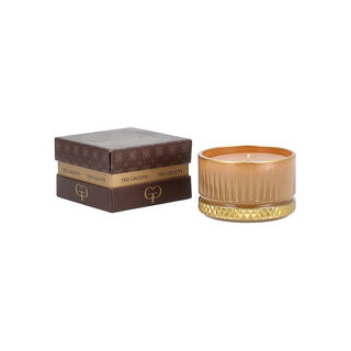 Gloria 9*5.5 Cm Milky Brown Gold Candle