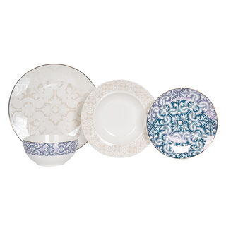 La Mesa Portu Casa 16 Pieces Dinner Set Serve 4 Person 