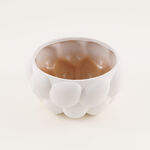 Homez Mondo Planter Stoneware White 19.8*19.8*10.3 Cm image number 1