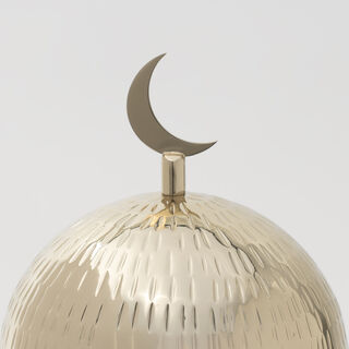 لاميسا طبق تقديم، ذهبي، متوسط 16*16*22 سم