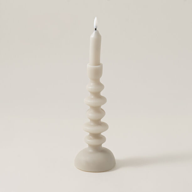 Homez Forming Candle 9.5*32Cm Soy Wax, Beige image number 0