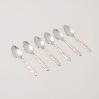 Pentola stainless steel tea spoon set 6pcs with mirror polish 2.5mm