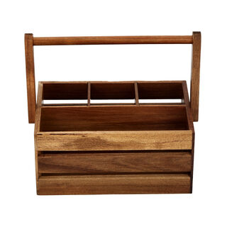 Acacia Wood Utensils Holder