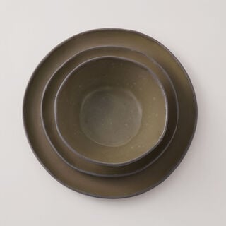 لاميسا طقم عشاء 12 قطعة من البورسلان، أخضر