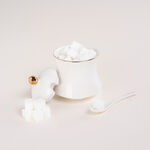 Dallaty white porcelain sugar pot image number 0