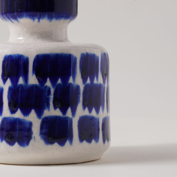 Homez Ceramic Blue And White Vase 11.8*11.8*15.5Cm image number 4
