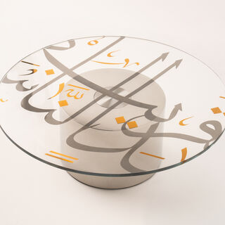 Oulfa gold & silver glass cake stand 72*40*39 cm