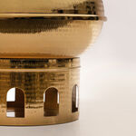 La Mesa Metal Plated Food Warmer With Stand 40*40*41Cm, Gold image number 2