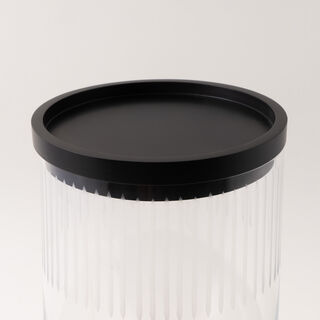 La Mesa glass beverage dispenser with black base 3.2L