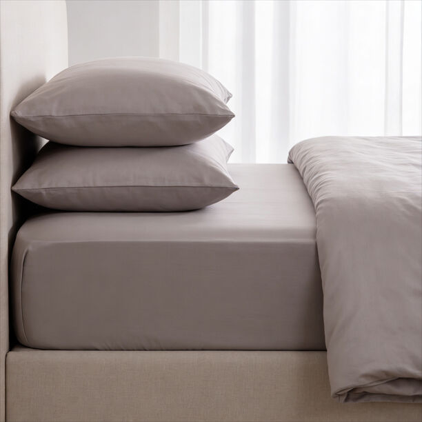 Boutique Blanche Fitted Sheet 100% Tencel 300Tc Queen, Birch 160*200 Cm image number 4