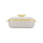 La Mesa Rec Food Warmer 4L Matt Beige Body + Matt Gold image number 1