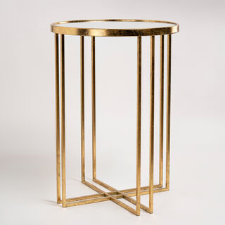 2 Pcs Nested Table Gold