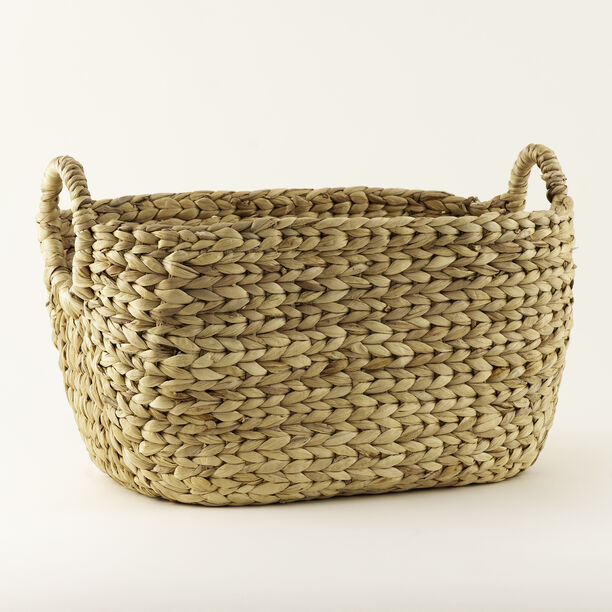 Homez hyacinth storage basket 46*27*27cm image number 0