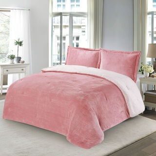 3 Pcs Flannel Comforter Set Twin Size