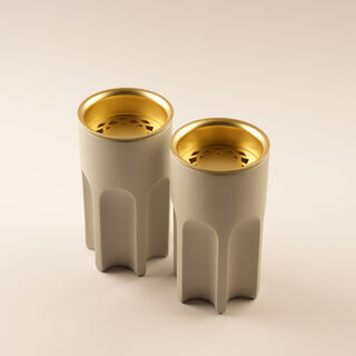 Homez Resin Oud Burner Taibah Collection, Cream 20*11*11Cm