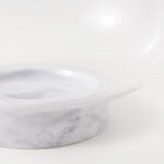 La Mesa Glass Bowl With Marble Base 25*25*11.5Cm image number 3