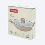 Alberto Deep Fry Pan Granite 33 cm With Cover image number 6