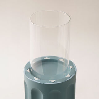 Homez Ceramic Candle Holder Taibah Collection, Green 15*10*10Cm