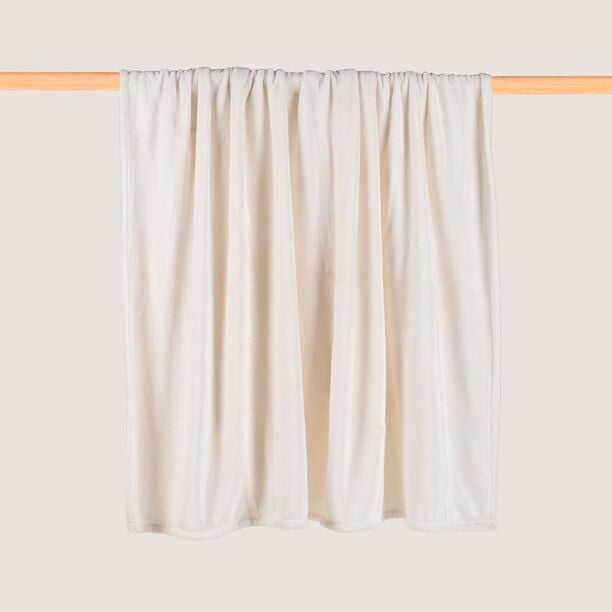Boutique Blanche Super Soft Throw 127*152Cm 280Gsm Ivory image number 2