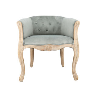 Armchair Grey Velvet