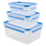 Tefal masterseal plastic food container 3Pcs, blue image number 0