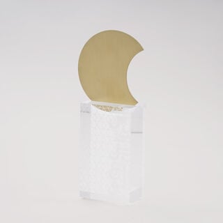 Luster Collection Acrylic Moon Home Accent, 5*14 cm