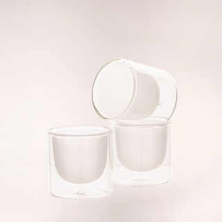 Rio porcelain 6pcs double glass coffee set