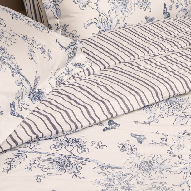 Cottage icy floral 6pc comforter queen blue 200*240 cm image number 4