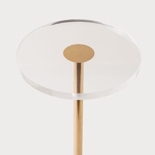 Homez Serena Side Table, Gold 30*30*60Cm