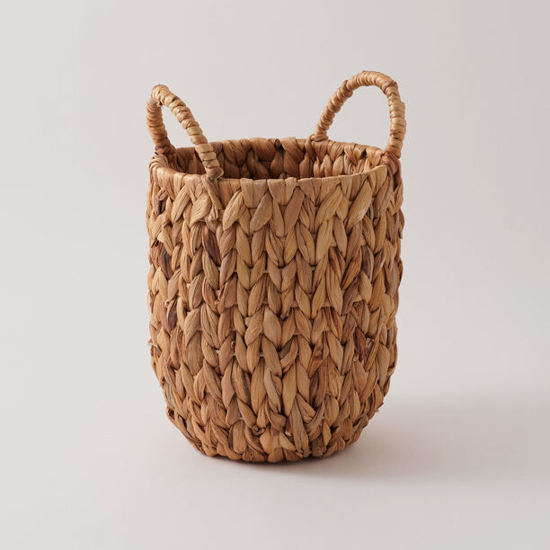 Homez Round Storage Basket Rattan, Beige 22*22*28Cm image number 1