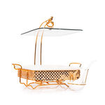 Square Food Warmer With Hanger Gold image number 2