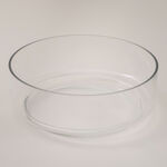 La Mesa glass bowl with wood base 22*8.7cm image number 3
