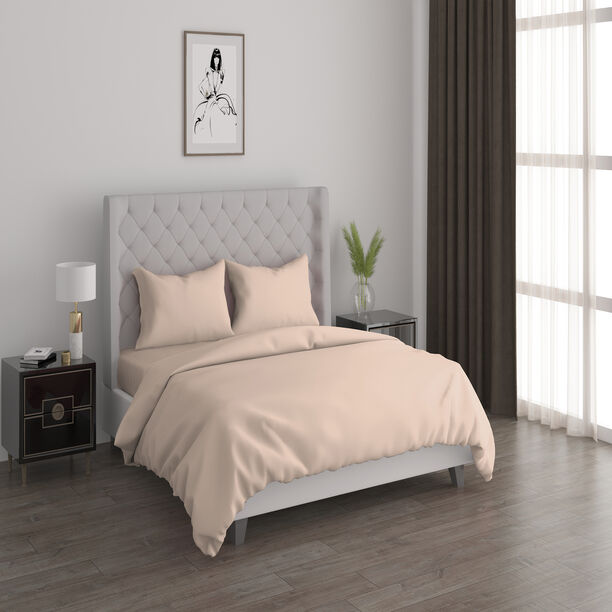 طقم غطاء لحاف قطن 3 قطع من بوتيك بلانش   200*200سم وردي image number 0