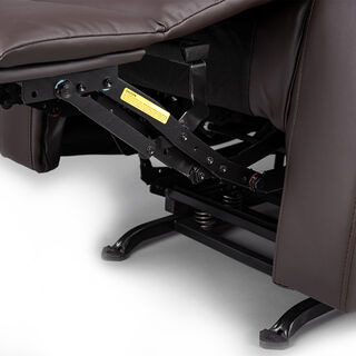 Rocking Recliner Chair Leather Brown