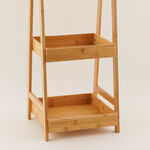 Homez Bamboo Rectangular 3 Tier Bath Shelf 32*30*90Cm, Beige image number 1