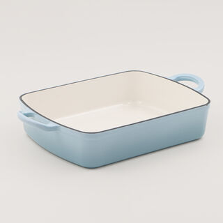 Alberto cast iron baking tray rectangular 20*30cm, blue