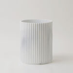Homez polyresin waste bin, white 22*16.2*25.6cm image number 0