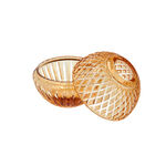 AMBER CRYSTAL TISSUE BOX ROUND SHAPE image number 3