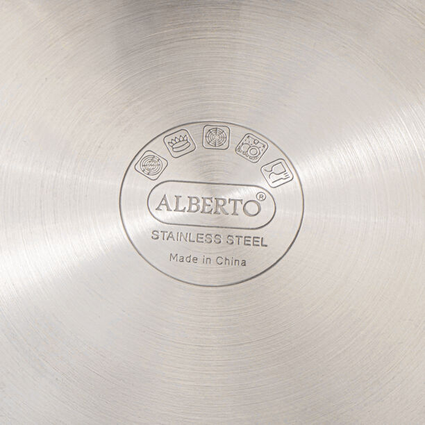 Alberto stainless steel 9pcs pot set with glass covers image number 6