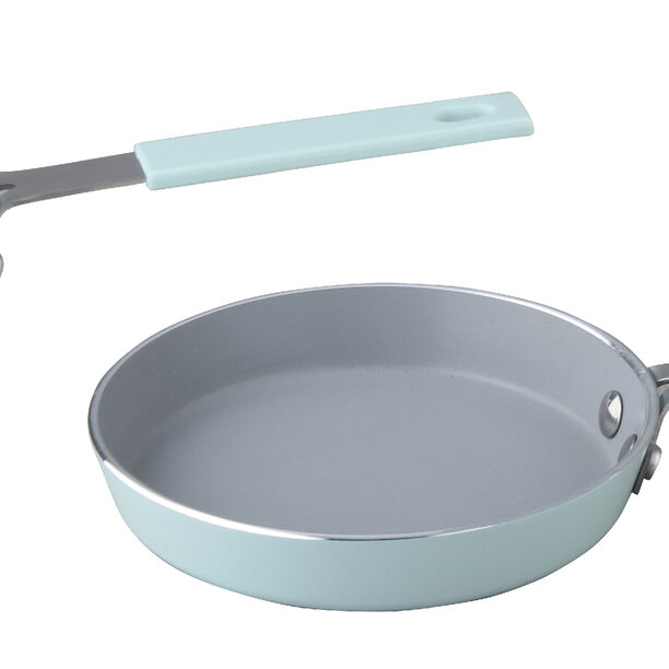 2Pcs Mini Set Frypan + Sauce Pan Green image number 0