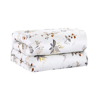 Unique home 6pc leafy super king cotton comforter set 260*240cm