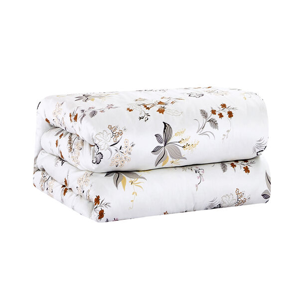 Unique home 6pc leafy super king cotton comforter set 260*240cm image number 2