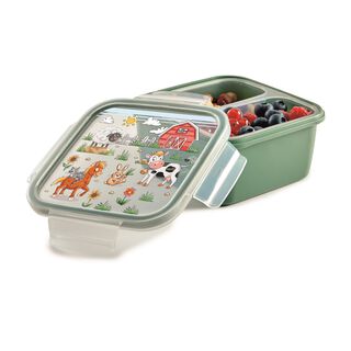 Snips snipslock square lunchbox farm 0.80L, 15*7.5 cm in multicolor