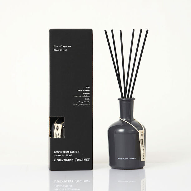 موزع عطور مع أعواد عطر الغابة الخريفية 200 مل لون أسود image number 0