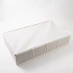 هومز منظم ملابس تخزين بطانيات تحت السرير من البوليستر، بيج 95*38*22 سم image number 0