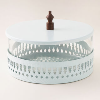 La Mesa ٍSteel Food Pot Roshn Collection, Blue 25*25*17Cm