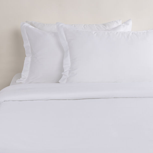 Boutique Blanche Duvet Cover Set 100% Cotton 300Tc Sateen Full White 200*200 Cm image number 0