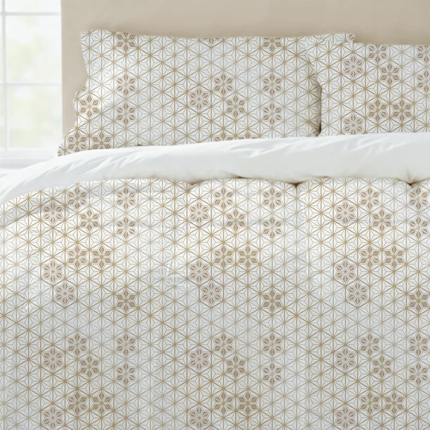 كوتاج طقم لحاف 6 قطع بتصميم هندسي سوبر كينج 240*260سم image number 1