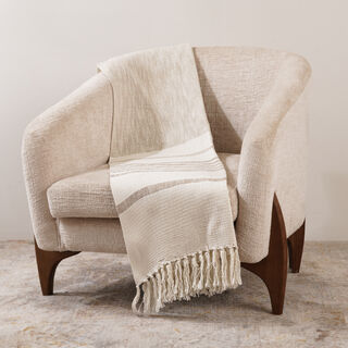 Texture woven throw 130*170cm beige