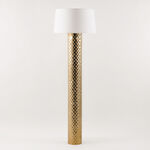 Homez Metal Floor Lamp, Gold 45*45*155Cm image number 0